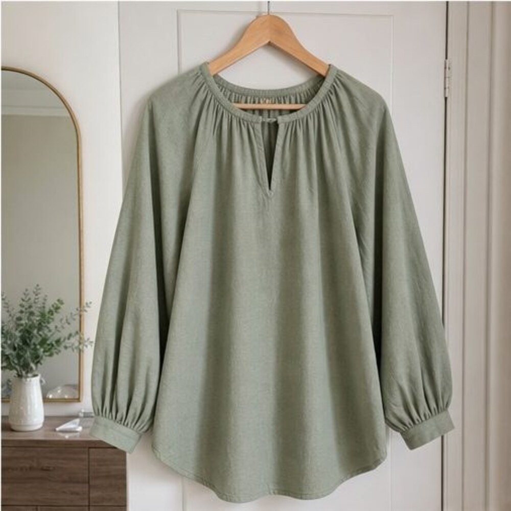 Lilac Peplum Top